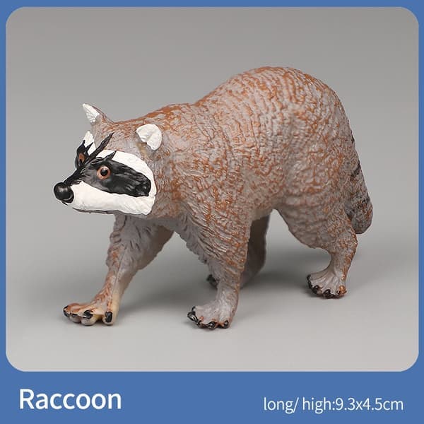 Actionfigurer for vilde dyr - elefant, krokodille, flodhest, giraflegetøj til børn Pædagogisk leg