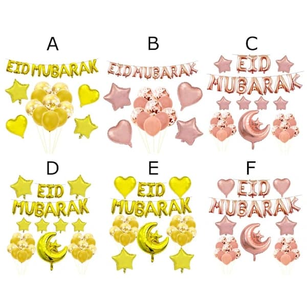 Kirjainilmapallot EID MUBARAK Ilmapallot TYP F TYP F