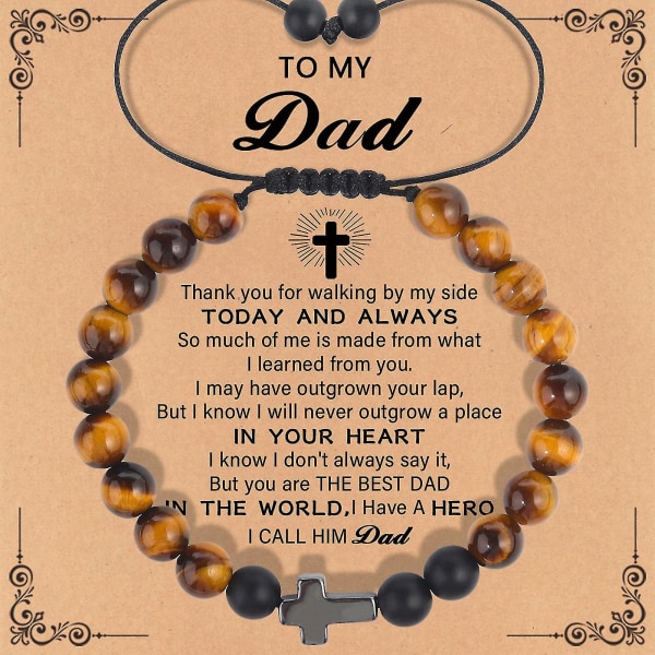 Till min pappa Armband presenter till fars dag present till honom
