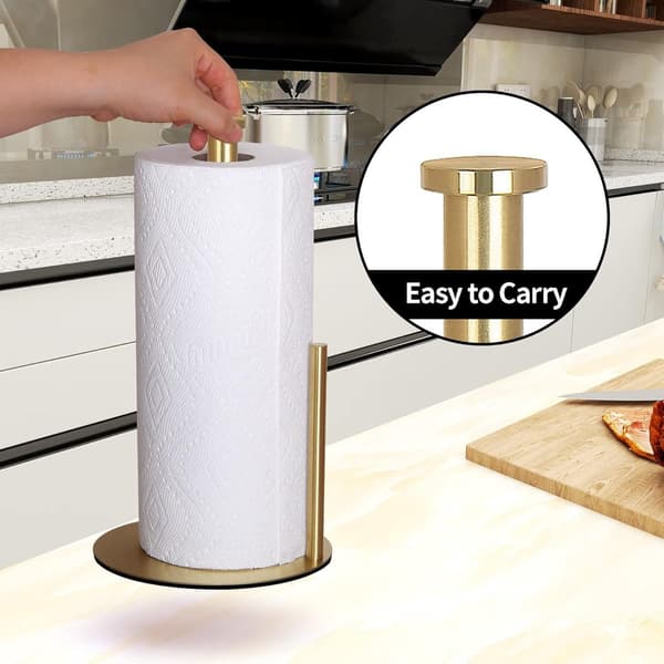 Guld Papirhåndklædeholder Bordplade Toiletpapirholder Rustfrit stål