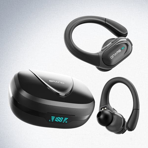 Trådløse hovedtelefoner Bluetooth 5.1 sort