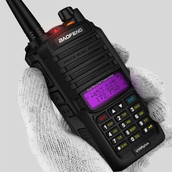 {NT}Baofeng UV-9R Plus 15W Dual Band Two Way Radio VHF UHF Walkie Talkie EU-stik