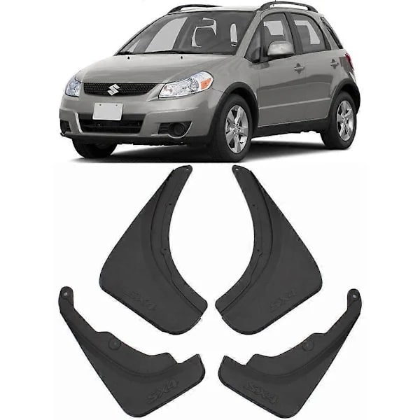 Passende stænklapper for og bag til Suzuki SX4 Hatchback 2006-2012