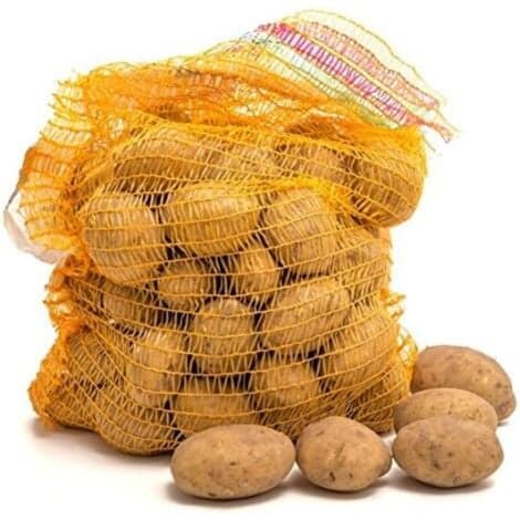 Förpackning med 100 Jutesäckar 41cm x 63cm för Potatis, Grönsaker, Lök/NC/