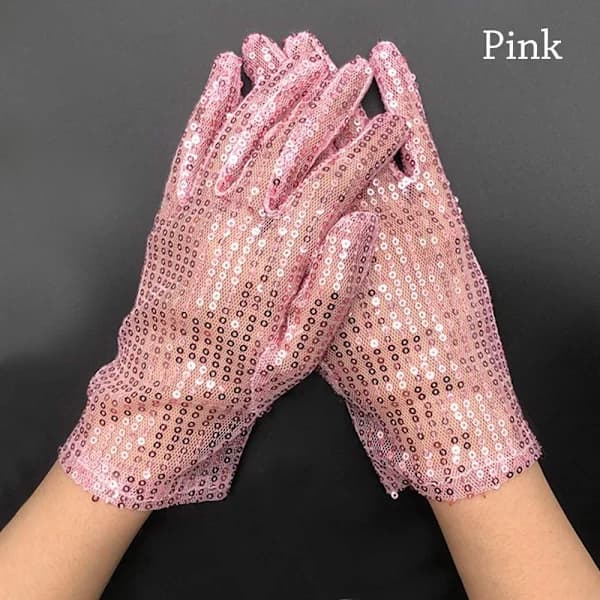 Paillet Handsker Rekvisitter Handsker ROSA pink