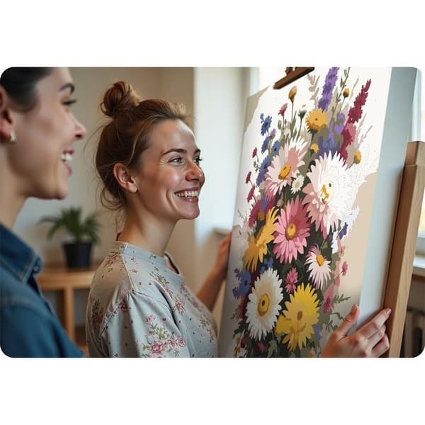 Måla efter nummer 40x50 cm Massido Blommor_NN