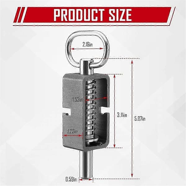 Weld on 5/8 inch Spring Latch Assembly with Plain Tube, Trailer Latch, Universal for Trailer Latch 2 Pcs As Shown