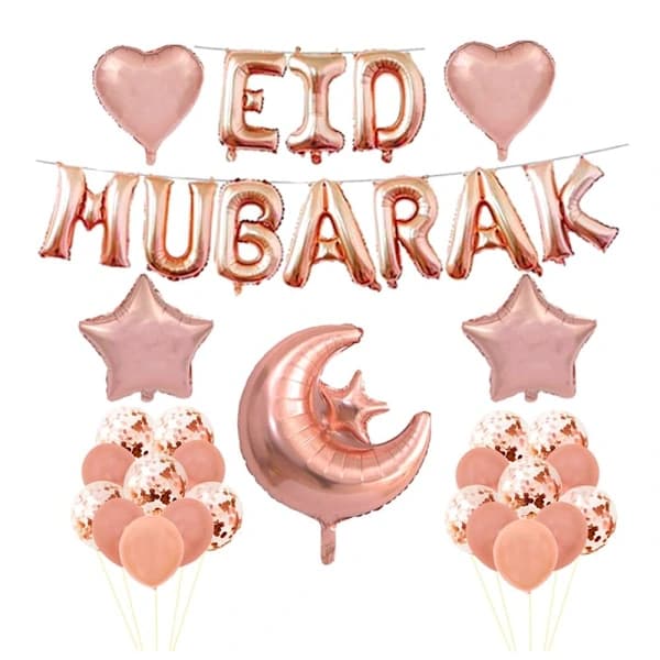 Kirjainilmapallot EID MUBARAK Ilmapallot TYP F TYP F