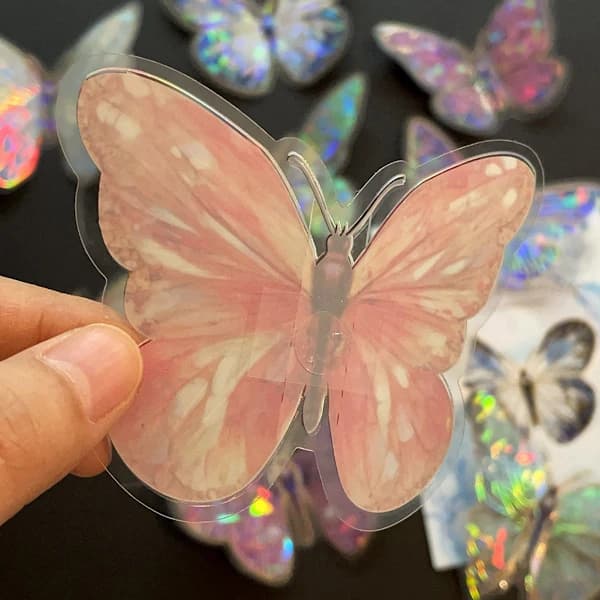 Fjärils väggdekaler 3D dekor blå 10 st DIY inredning sovrum fester