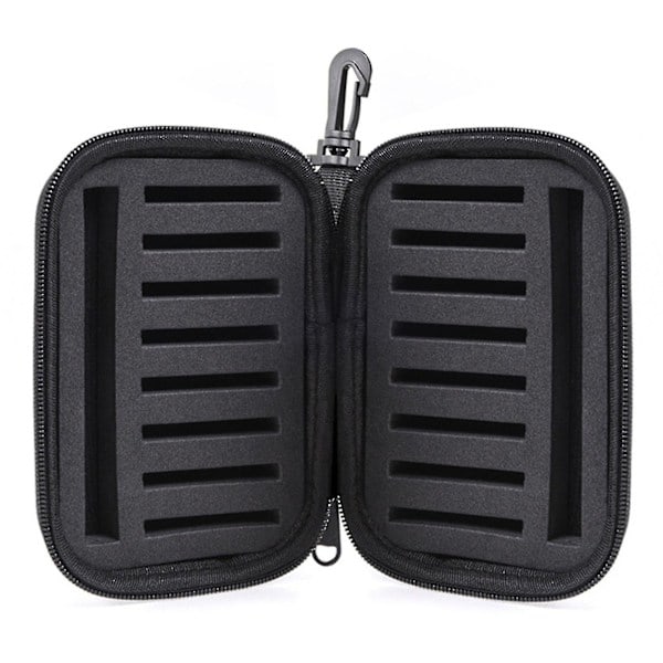 [NT] 16 st Fiskedrag Spinnare Drag Sked Set Swivel Paljetter Med Väska