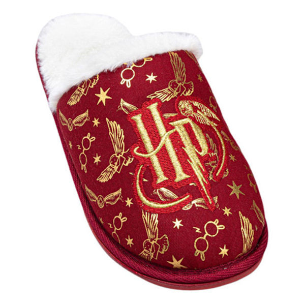 Harry Potter Dame/Dame Gullfolie Tøfler 3 UK-4 UK Rød Rød 3 UK-4 UK