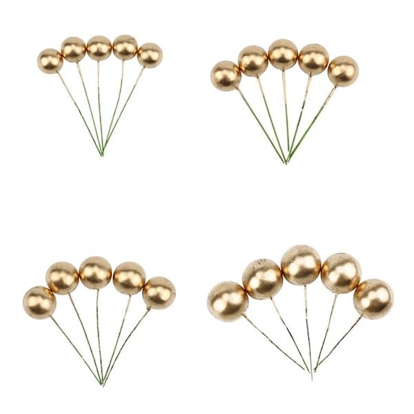Guldkulor Kagetopper Kagedekoration GULD 2/2,5/3/4CM Guld 2/2,5/3/4cm