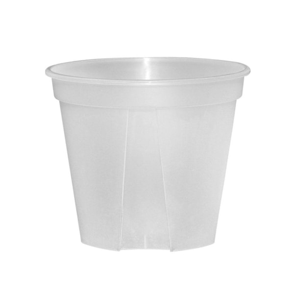 SHANGYU Klar Orkidékruka, Klar Orkidéplanteringskruka med Hål för Omplantering, Orkidékruka med Hål, för Orkidé Omplanteringskit, ling  whiteC 10x8cm