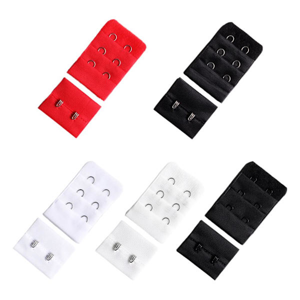 BH-förlängare för kvinnor, mjuk, bekväm, stretchig BH-förlängningsrem, 2 hakar 3 O3Y9 White One size