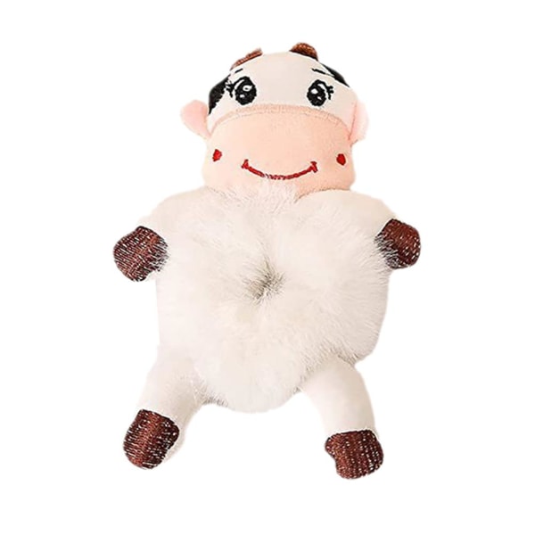 pulunto kvinnor plysch hår slips, söt tecknad djur lurvigt hår Hea Panda 15*12cm