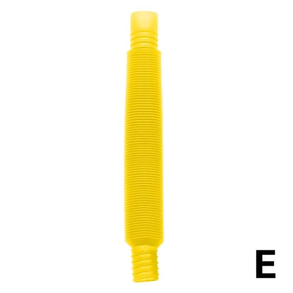 DIY Pop Tube Teleskopbälg Sensory Fidget Toy Children Deco yellow 19