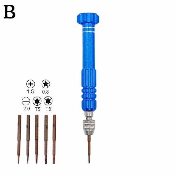 5-i-1 Pentalobe-skruvmejsel Precision Tool för iPhone DE Mobile blue 1pcs