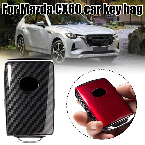 Bil Fjärrnyckel Fob Cover Case Hållare Nyckelring Shell för Mazda CX C 1pcs