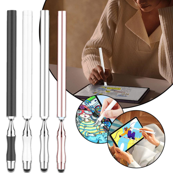 2-i-1 Stylus Penna Ritplatta Kapacitiv Screen Penna För-Andro rose gold one size