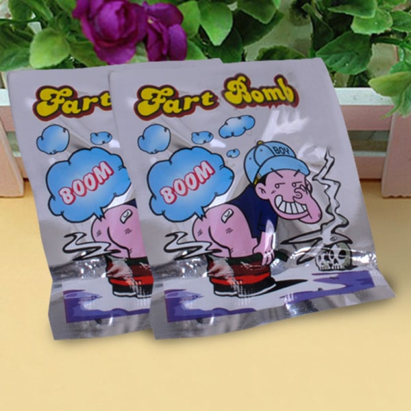 10/20/50x Fart s Bag Smelly Novelty Stink Prank gags Tri Transparent9 one-size 10pcs