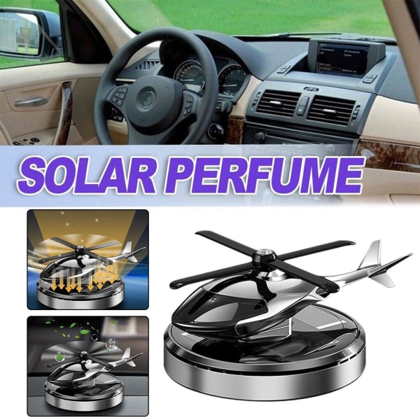 Metal Solar Helicopter Air Freshener ny 2023 gold One-size