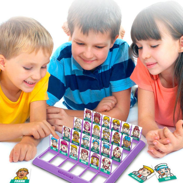 Familjegissningsspel "Vem är det" Klassiskt brädspel för barn T blue VS purple onesize