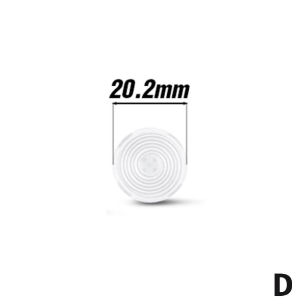 Arkadersättningsfärgglada knapplock för mekanisk tryckrumpa white 20.2mm