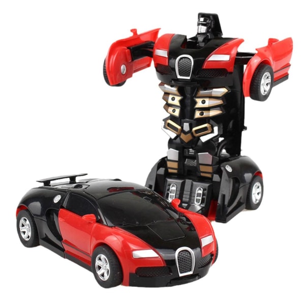 Transform Car, Rescue Bots Deformation Car One-Step Car Robot Veh red one-size