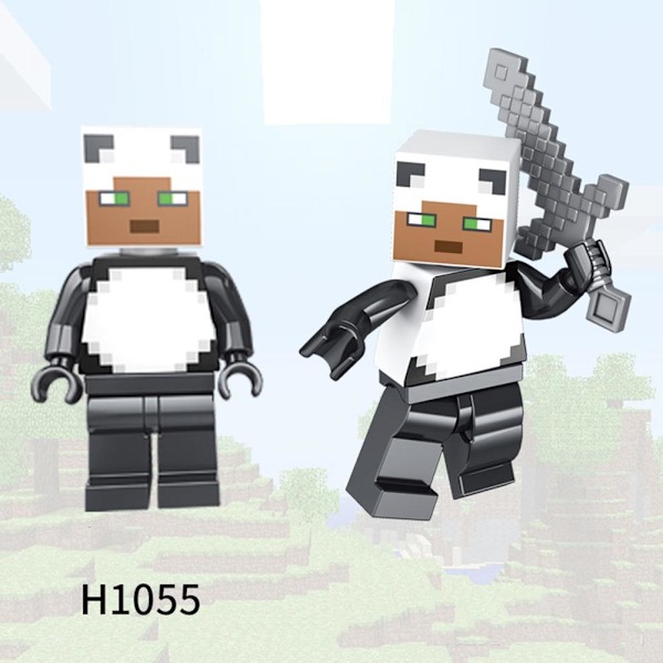 Barn Byggklossar Mini Leksak Stad Minifigurer Block Minecraft Nano C2t4 H1052 1pcs