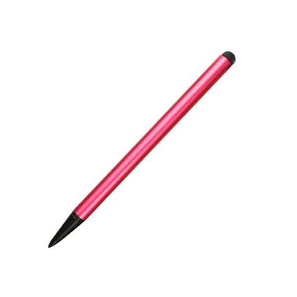 Enkel Dubbelverkande Pekskärmspenna Mobiltelefon Stylus Rörpenna Touch Q4b5 red One-size
