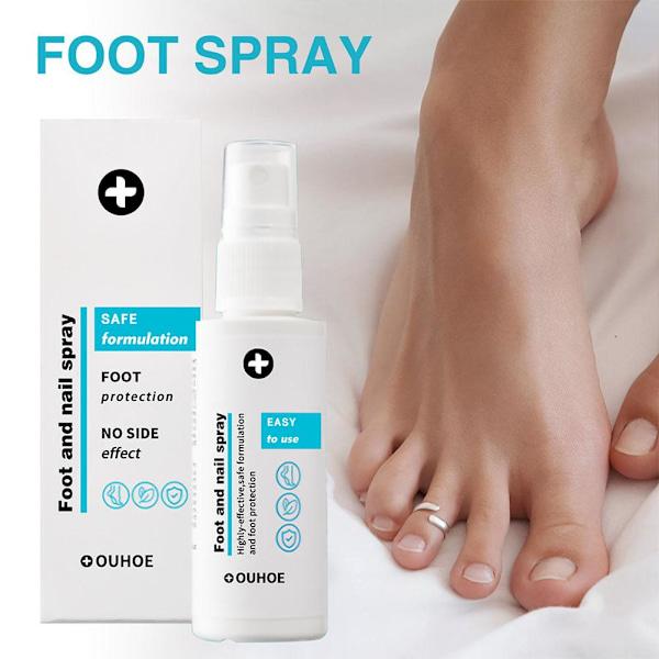 2X Onycostop Pro Fot- och Nagelspray, Spray mot Fotlukt, Nagelväxtserum