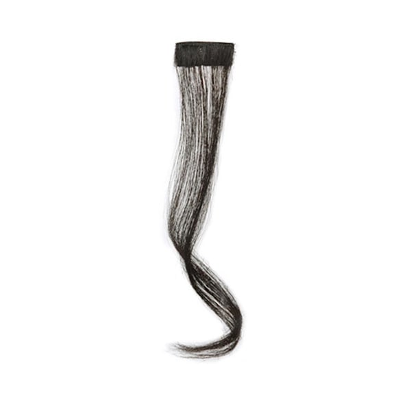Hår Extensions Raka Highlight Hårdelar Falska Streak Curls✨ dark 25cm
