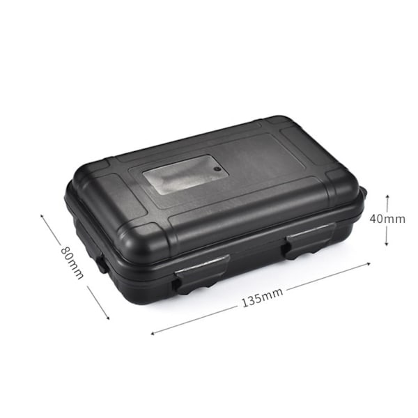 Stöttåliga Vattentäta Utomhuslådor Överlevnad Lufttäta Verktyg Hållare Behållare Liten Reseväska B1W3 black One-size