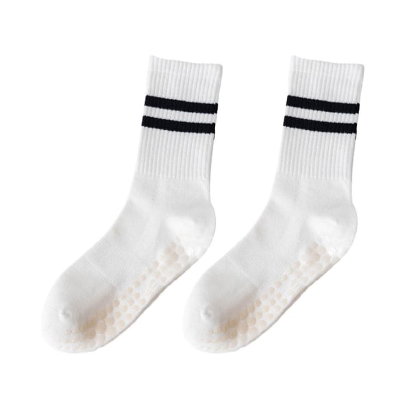 Sportsocka Bomull Mid-tube Bottom Professionell halkfri silikon black 35-43EU