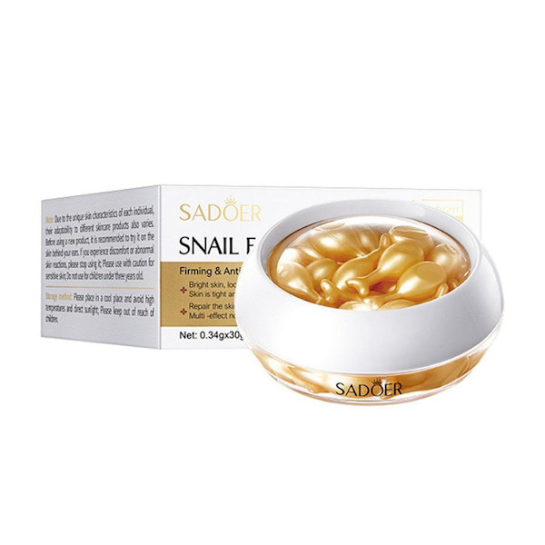 Placenta Essence Rose Snail Capsules Åldersmotverkande Kapslar~ Snail Capsules 0.34gx30