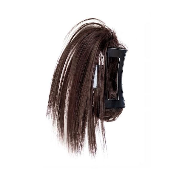Hästsvansperuk för kvinnor, fluffig, slarvig, vindblåst darkbrown 30cm