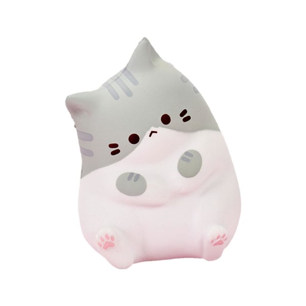 Cartoon Kawaii Cat Långsam Återhämtning Decompression Leksak Kompression Ba yellow one-size