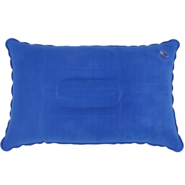 Bekväm ultralätt uppblåsbar PVC-flockad luftkudde för sömn C purple 22*34CM