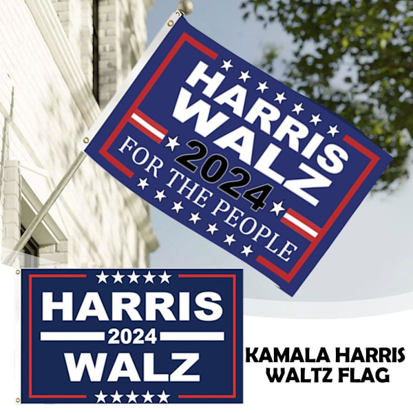 Harris Walz-Yardskylt, Kamala Harris Tim Walz 2024 Skyltar, Harris E 1pcs