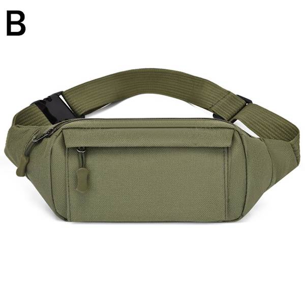 Ny Midjeväska för Män Mobiltelefonväska Multifunktionell Kamouflage Sportväska Crossbody Väska V9X7 Khaki onesize