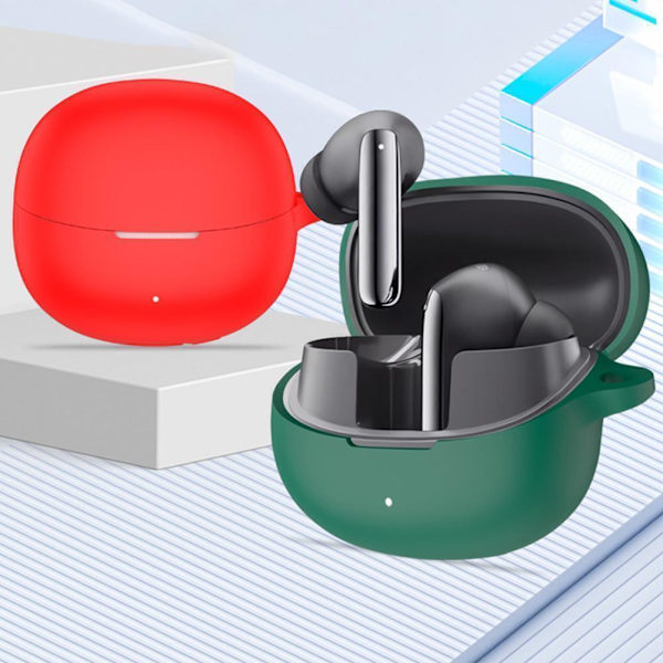 Silikonfodral för Bluetooth-headset för QCY MeloBuds Pro USD B2A2 Green 1set