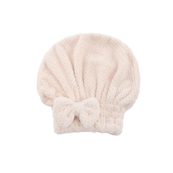 Snabbtorkande hårabsorberande handduk turban wrap hatt dusch så white 1pcs