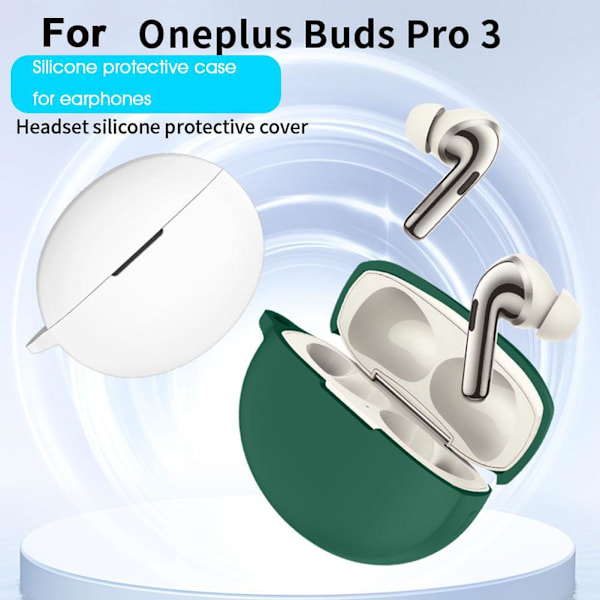Mjukt silikonskyddande anti-fall hörlursfodral för Oneplus Buds Pro3 Red 1pcs