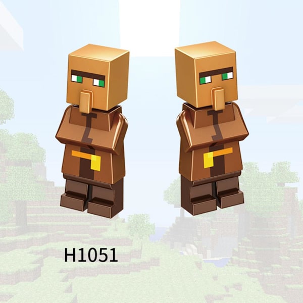 Barn Byggklossar Mini Leksak Stad Minifigurer Block Minecraft Nano C2t4 H1055 1pcs