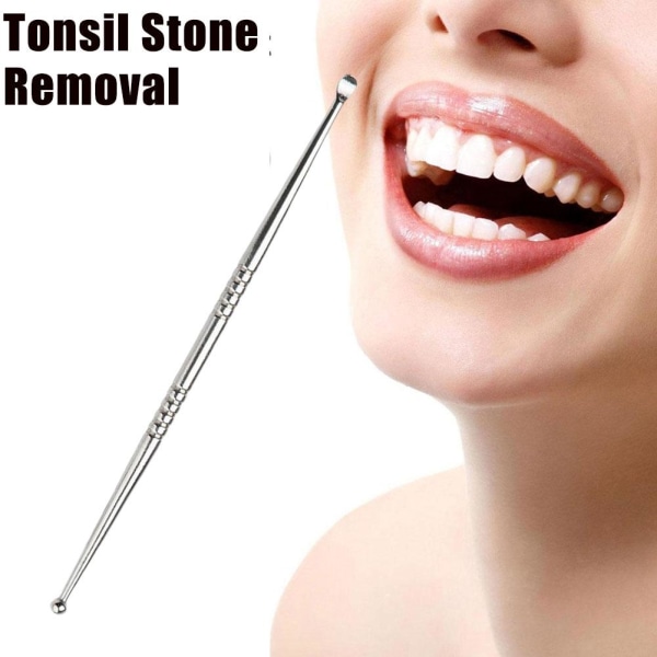 Tonsil Stone Removal Pick Tonsillolit Tool Rostfritt stål Clea