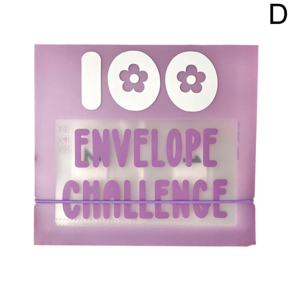 Roligt sätt att spara 5 050 $ Saving Challenge och 100·Envelope Challenge purple one size