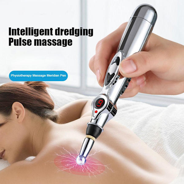 Elektrisk Akupunkturpenna Smärtlindring Punktmassage ^ Meridia Hot US C9Q2 sliver 3 suit