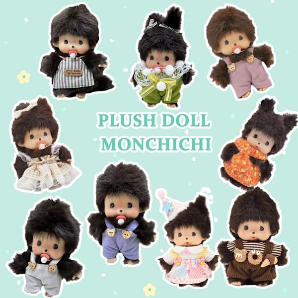 15 cm Plyschdocka Förskola Munchkin Docka Klädmaskinsdockor Blue 15cm