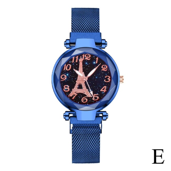 Mode Paris Tower Watch Mode Eiffeltornet Star Digital Wome Blue One size