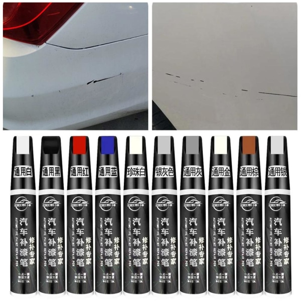 DIY Car Clear Scratch Remover Touch Up Pens Auto Paint Repair Pe White 1pcs